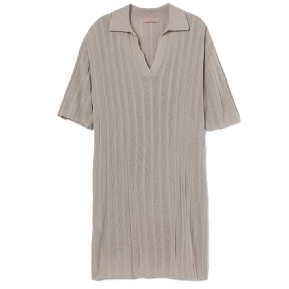 ❤️ H&M ribbed taupe sweater dress Size XS